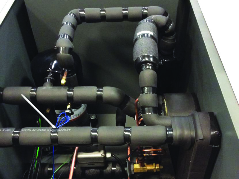 Insulating the pipes