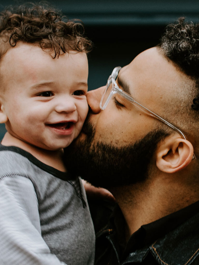 man and child