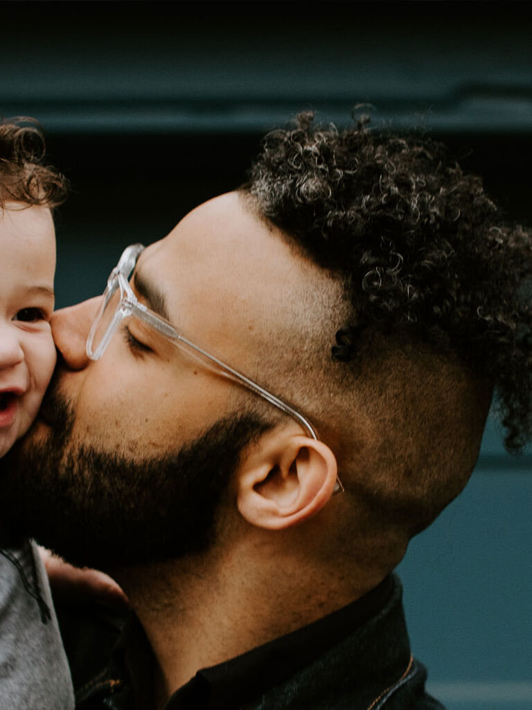 man and child