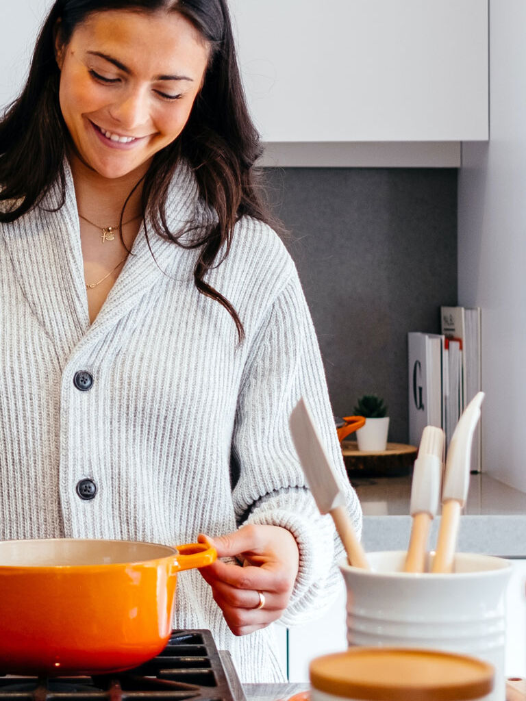 woman cooking