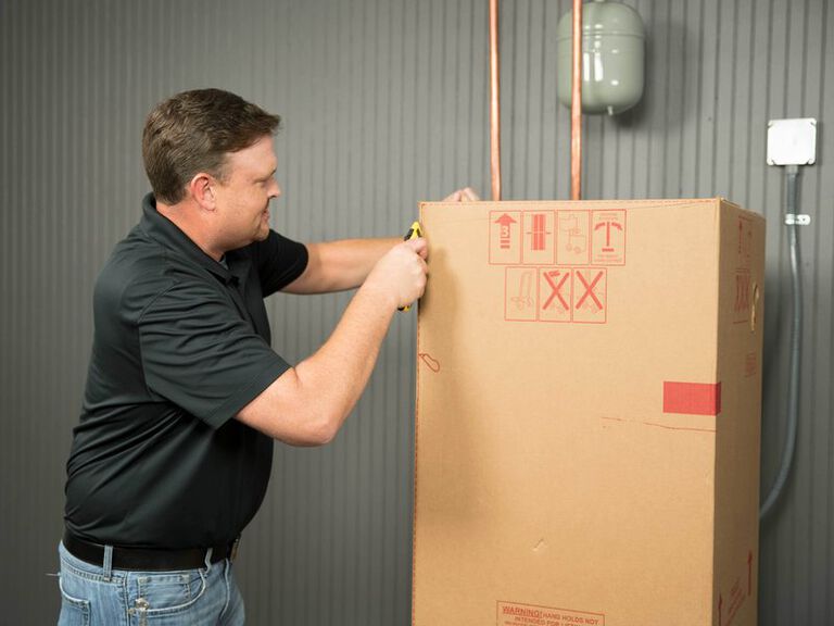 opening water heater box opening water heater box