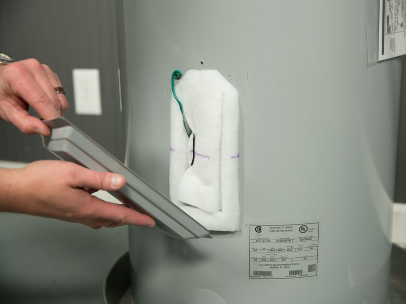 Opening electrical panel door