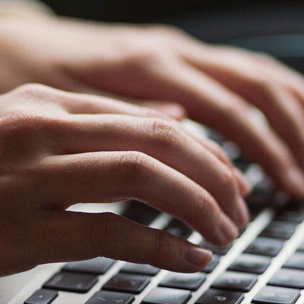 typing on computer typing on computer