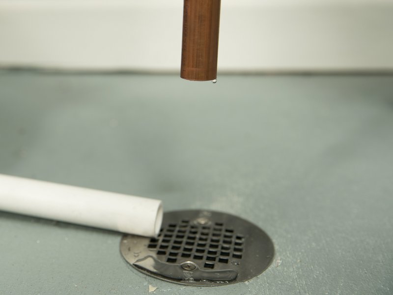 Water pipe to drain