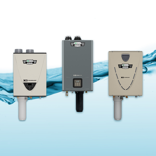 Group of tankless water heaters Group of tankless water heaters