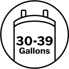 30 - 39 Gallons Icon 30 - 39 Gallons Icon