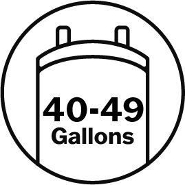 40-49 Gallons icon 40-49 Gallons icon