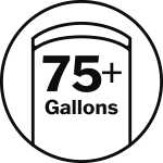 75+ Gallons