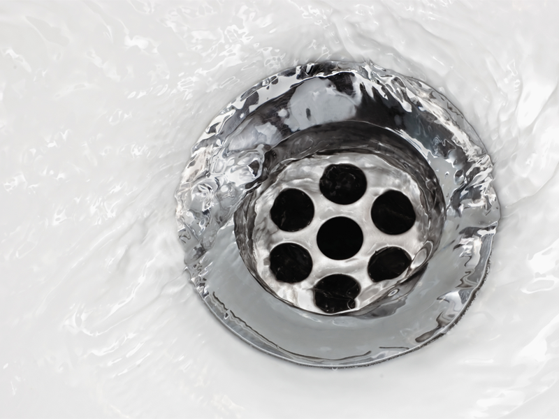 Clear water draining