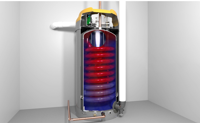Helical Heat Exchanger Technology Illustration Helical Heat Exchanger Technology Illustration